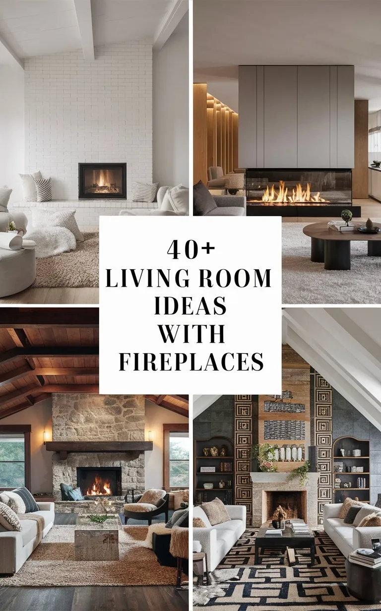 40+ Cozy Living Room Ideas with Fireplace for Ultimate Comfort