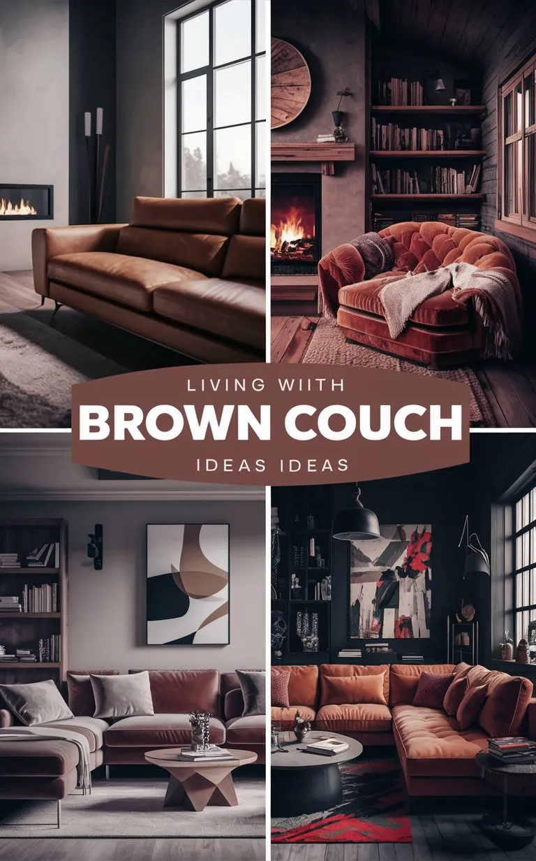 40+ living room ideas with brown couch