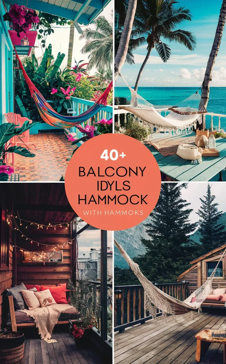 40+ Balcony Ideas With Hammock