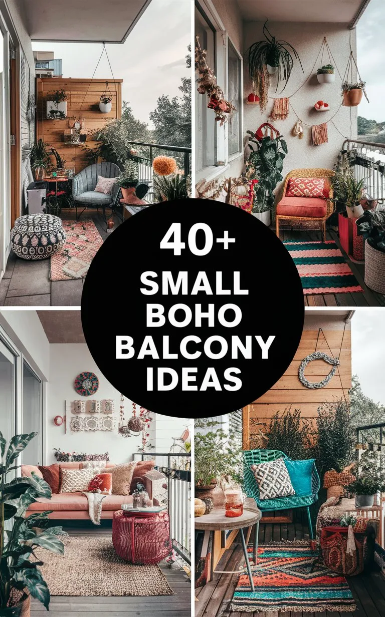 Small Boho Balcony Ideas