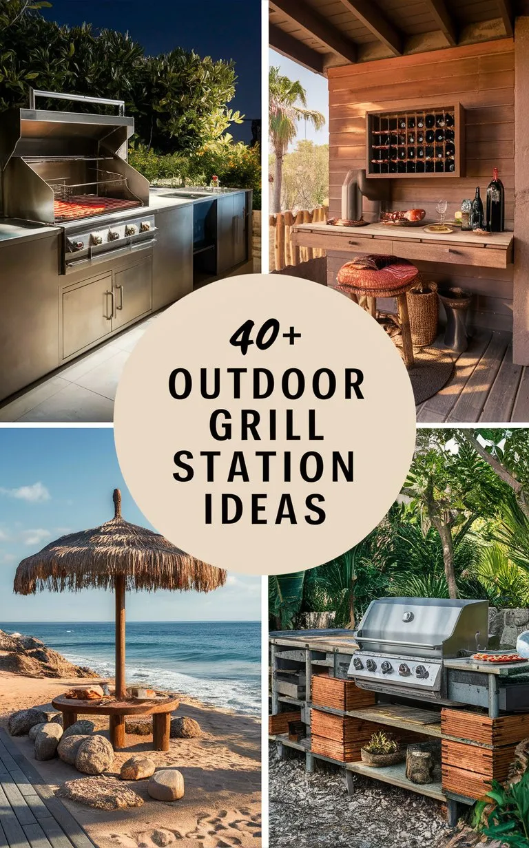 40+ Outdoor Grill Station Ideas