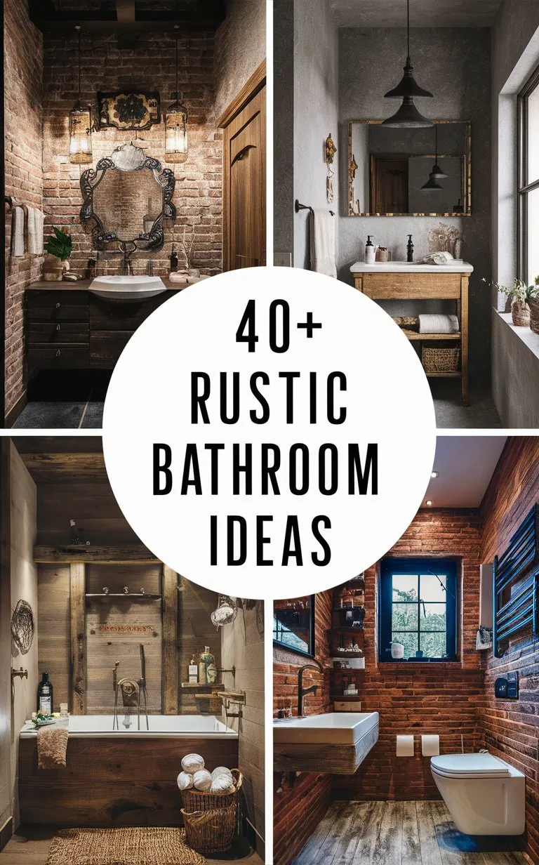 41 Rustic Bathroom Ideas to Transform Your Space into a Cozy Retreat