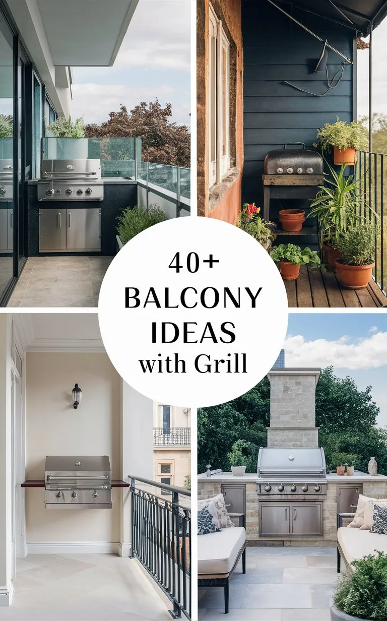 40+ Balcony Ideas with Grill