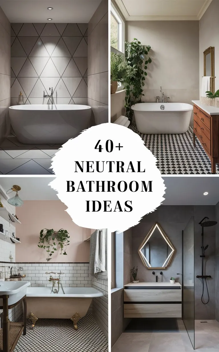 40+ Neutral Bathroom Ideas