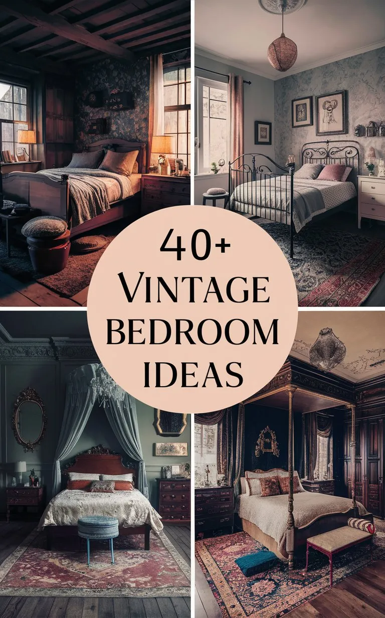 40+ Vintage Bedroom Ideas