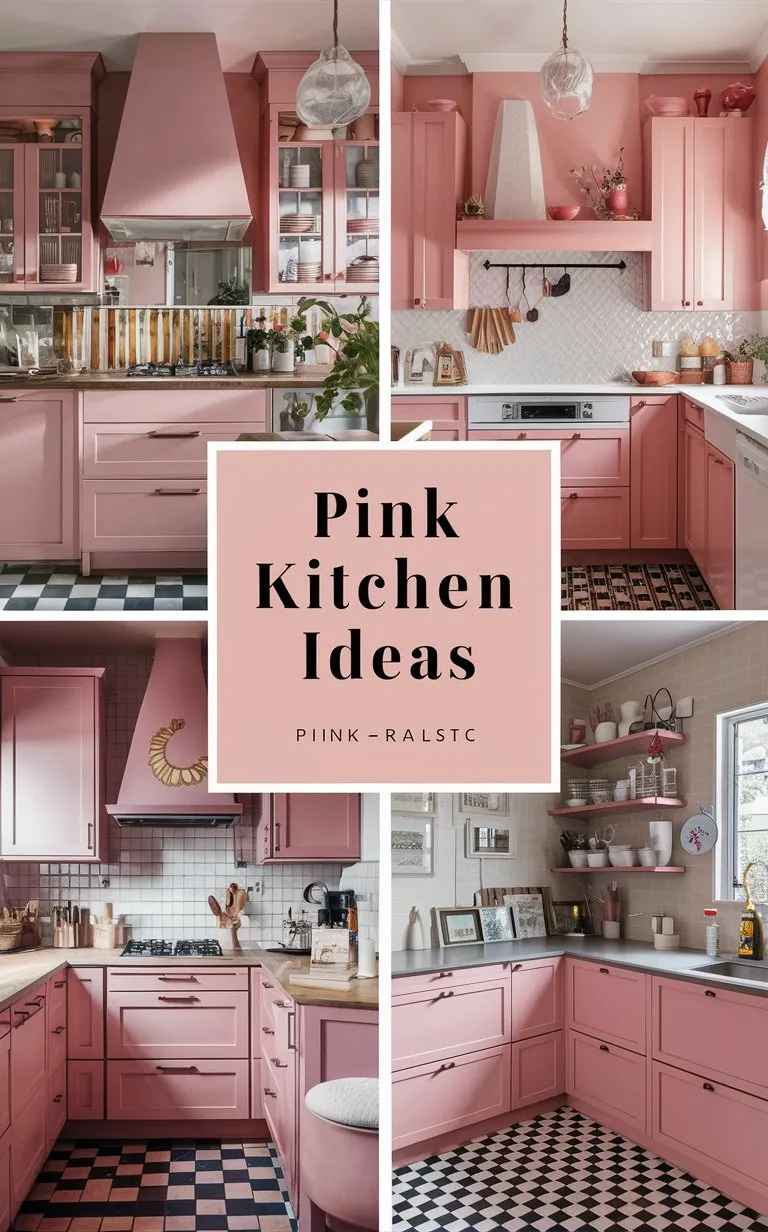 40+ Pink Color Kitchen Ideas