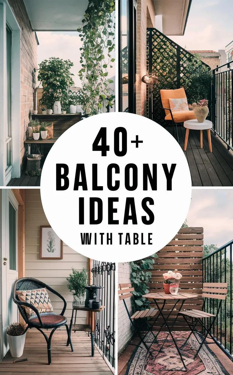 40+ Balcony Ideas With Tables