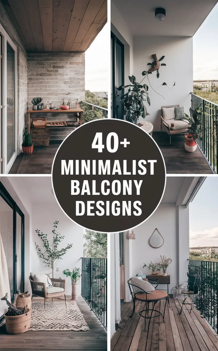 Minimalist Balcony Designs